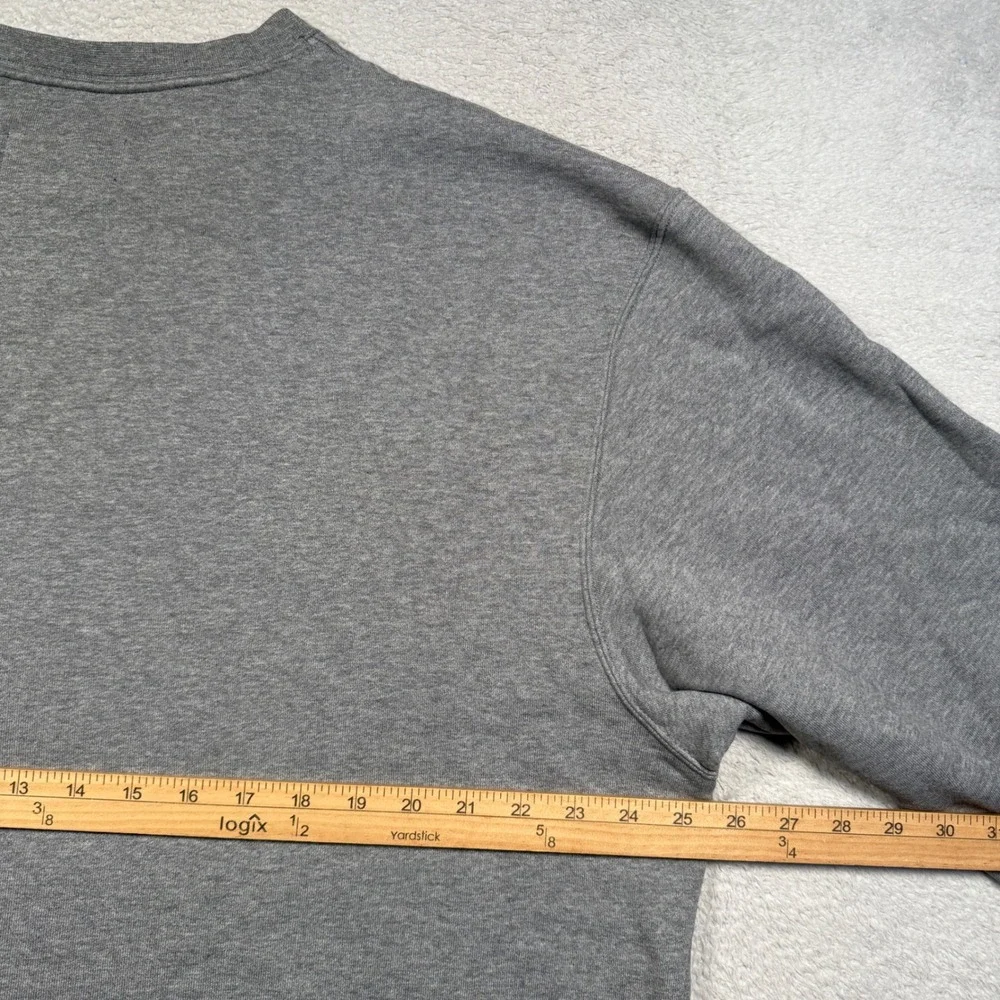 Jordan Sweatshirt Men XL Grey Essentials Fleece Crewneck DN7954-091 Jumpman Logo